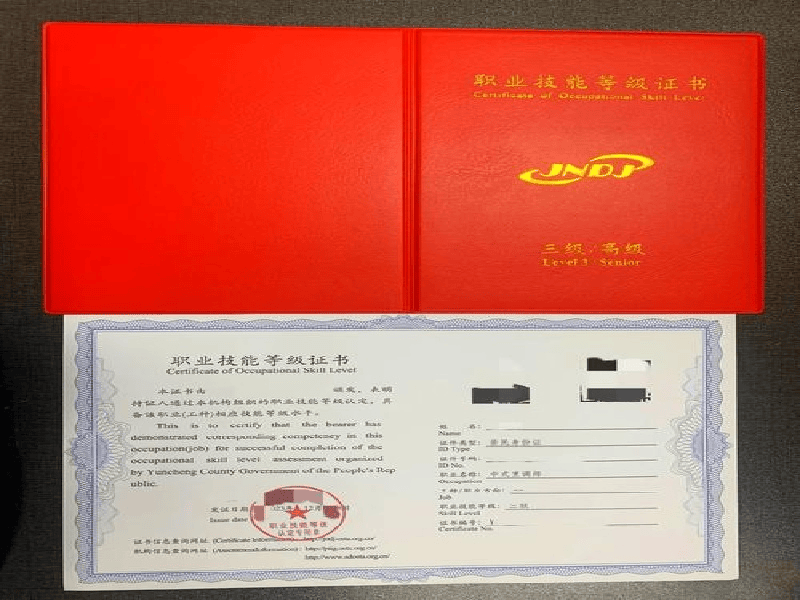 设计师专业资格证书样品